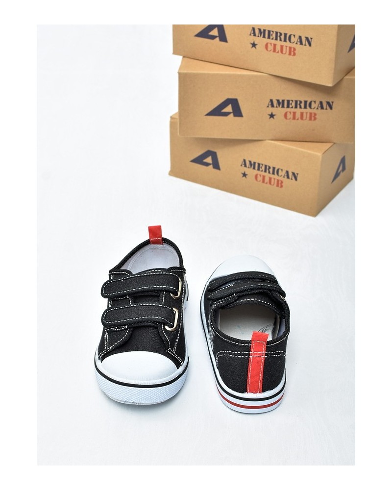 Trampki dziecięce American TEN155 Czarne