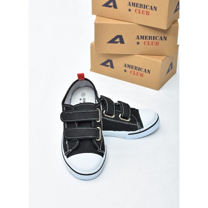 Trampki dziecięce American TEN155 Czarne