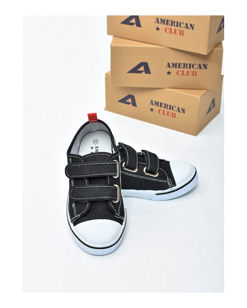 Trampki dziecięce American TEN155 Czarne