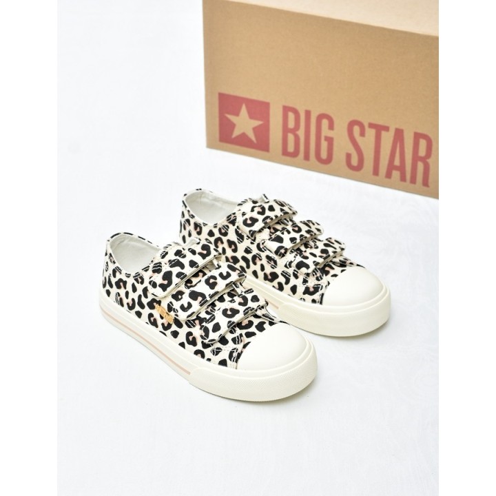 Trampki dziecięce Big Star TT374171 Brąz Leopard
