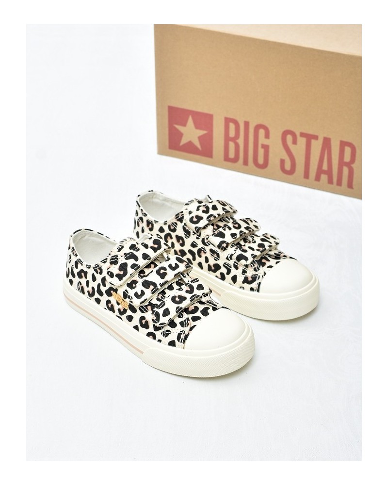 Trampki dziecięce Big Star TT374171 Brąz Leopard