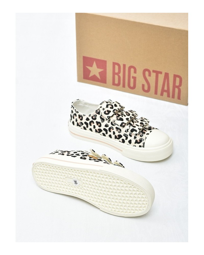 Trampki dziecięce Big Star TT374171 Brąz Leopard