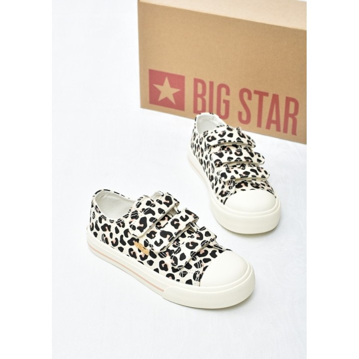 Trampki dziecięce Big Star TT374171 Brąz Leopard
