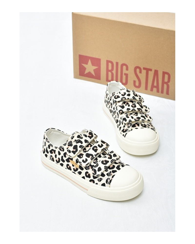 Trampki dziecięce Big Star TT374171 Brąz Leopard
