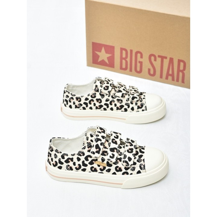 Trampki dziecięce Big Star TT374171 Brąz Leopard