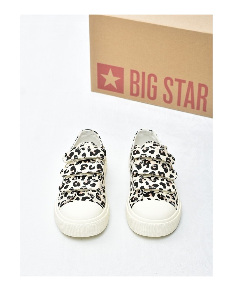 Trampki dziecięce Big Star TT374171 Brąz Leopard