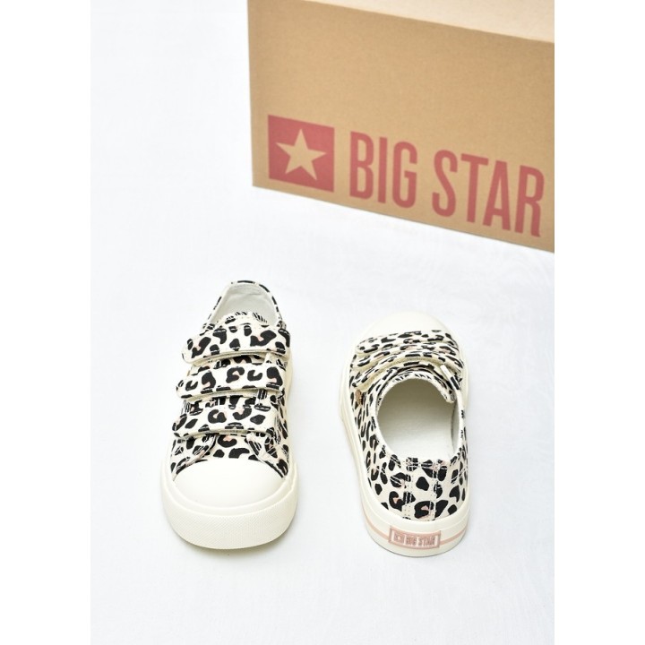 Trampki dziecięce Big Star TT374171 Brąz Leopard