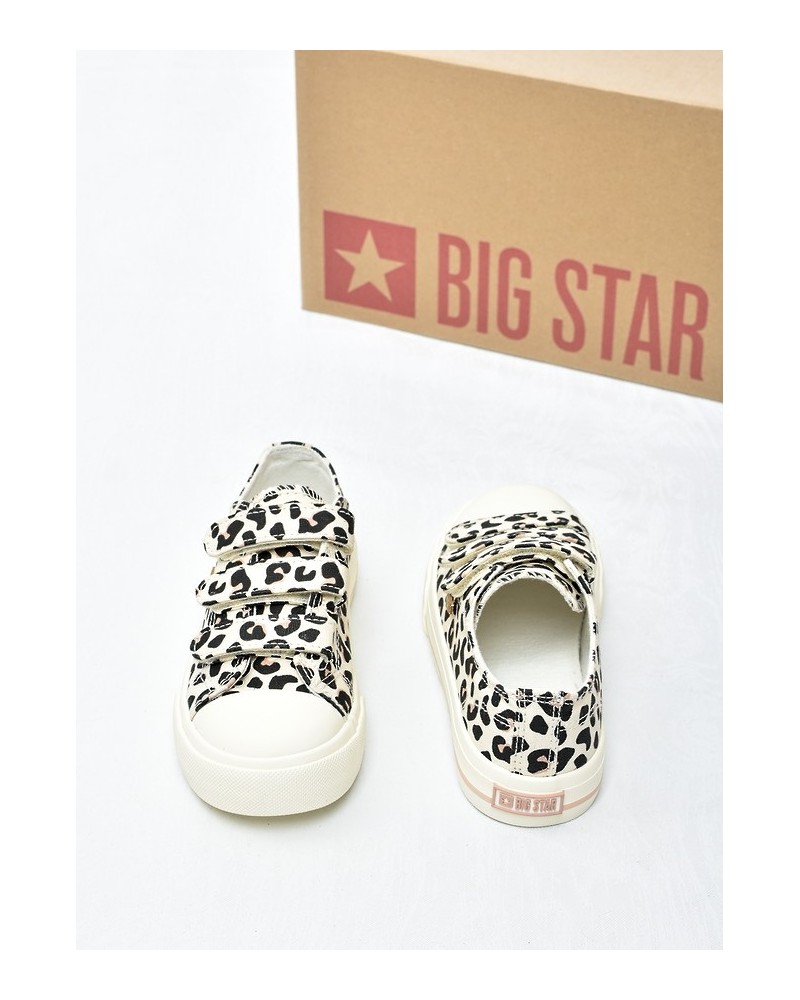 Trampki dziecięce Big Star TT374171 Brąz Leopard