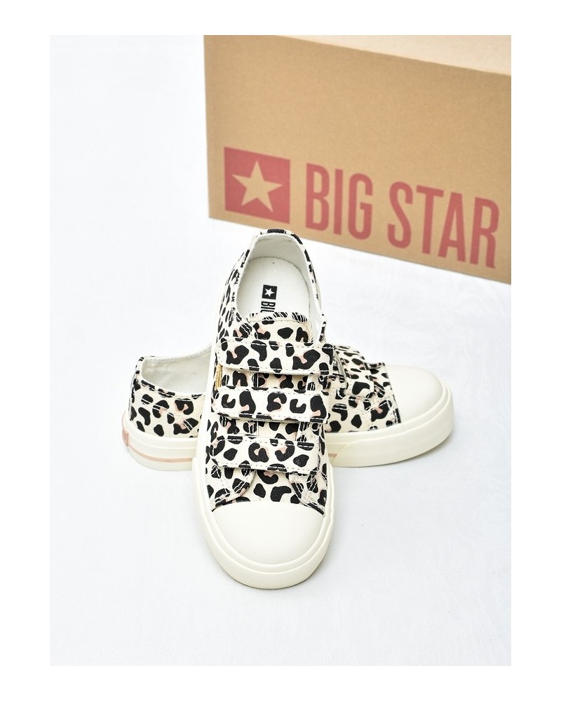 Trampki dziecięce Big Star TT374171 Brąz Leopard