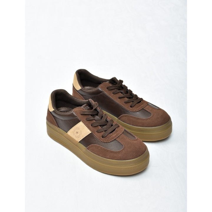Sneakersy damskie Big Star UU274014 Brąz