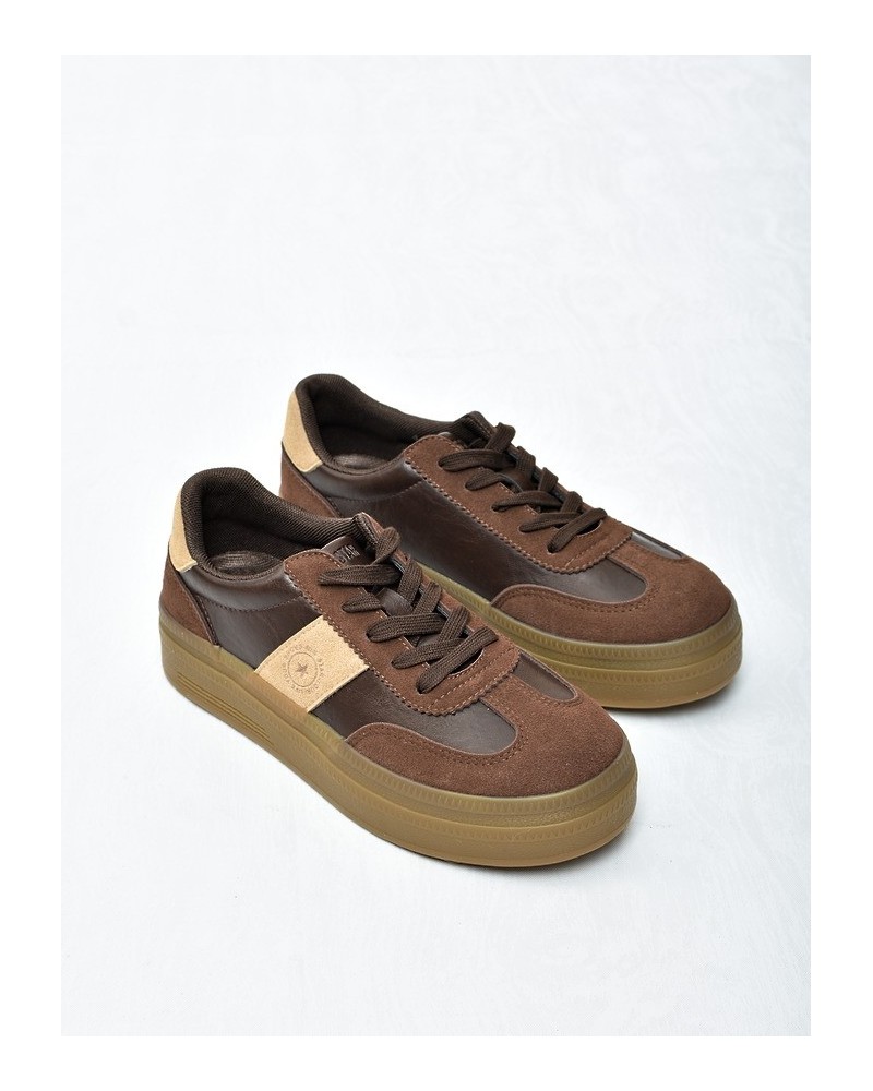 Sneakersy damskie Big Star UU274014 Brąz
