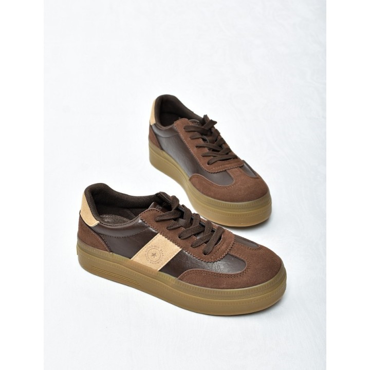 Sneakersy damskie Big Star UU274014 Brąz