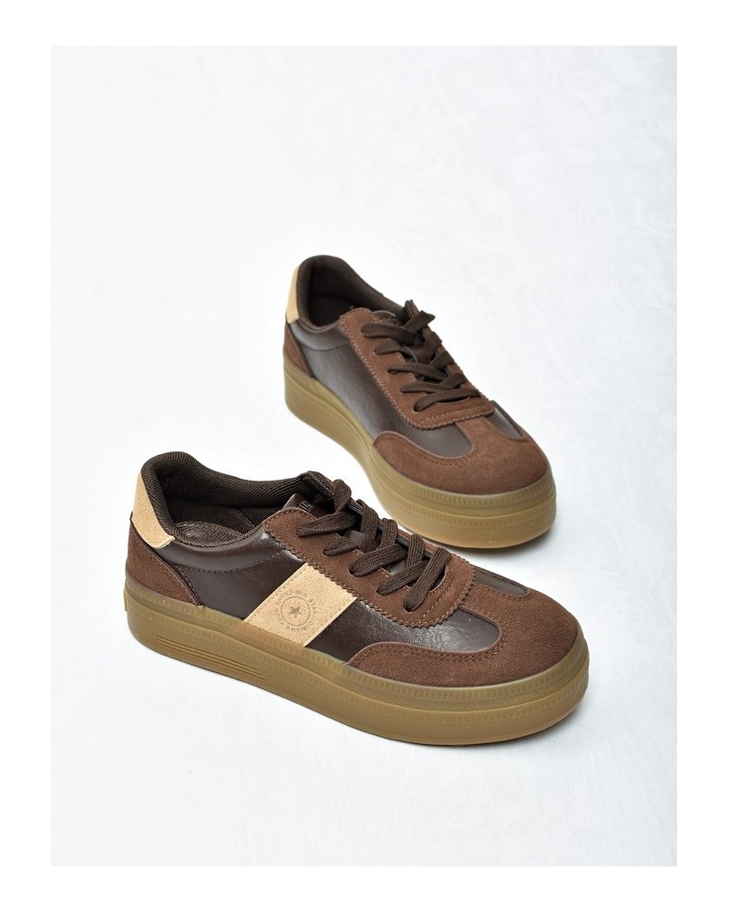 Sneakersy damskie Big Star UU274014 Brąz