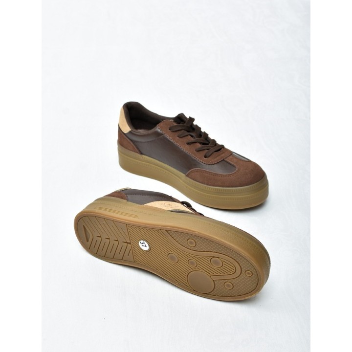 Sneakersy damskie Big Star UU274014 Brąz