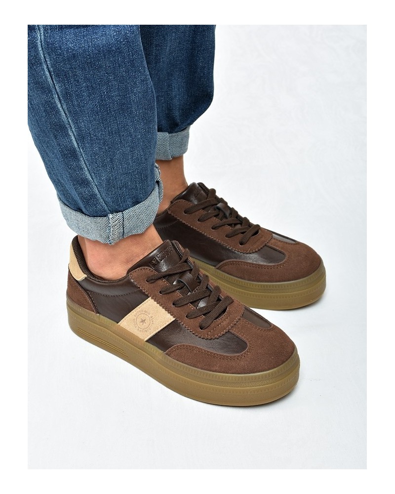 Sneakersy damskie Big Star UU274014 Brąz