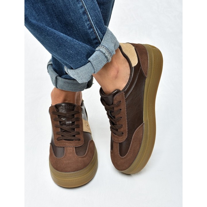 Sneakersy damskie Big Star UU274014 Brąz