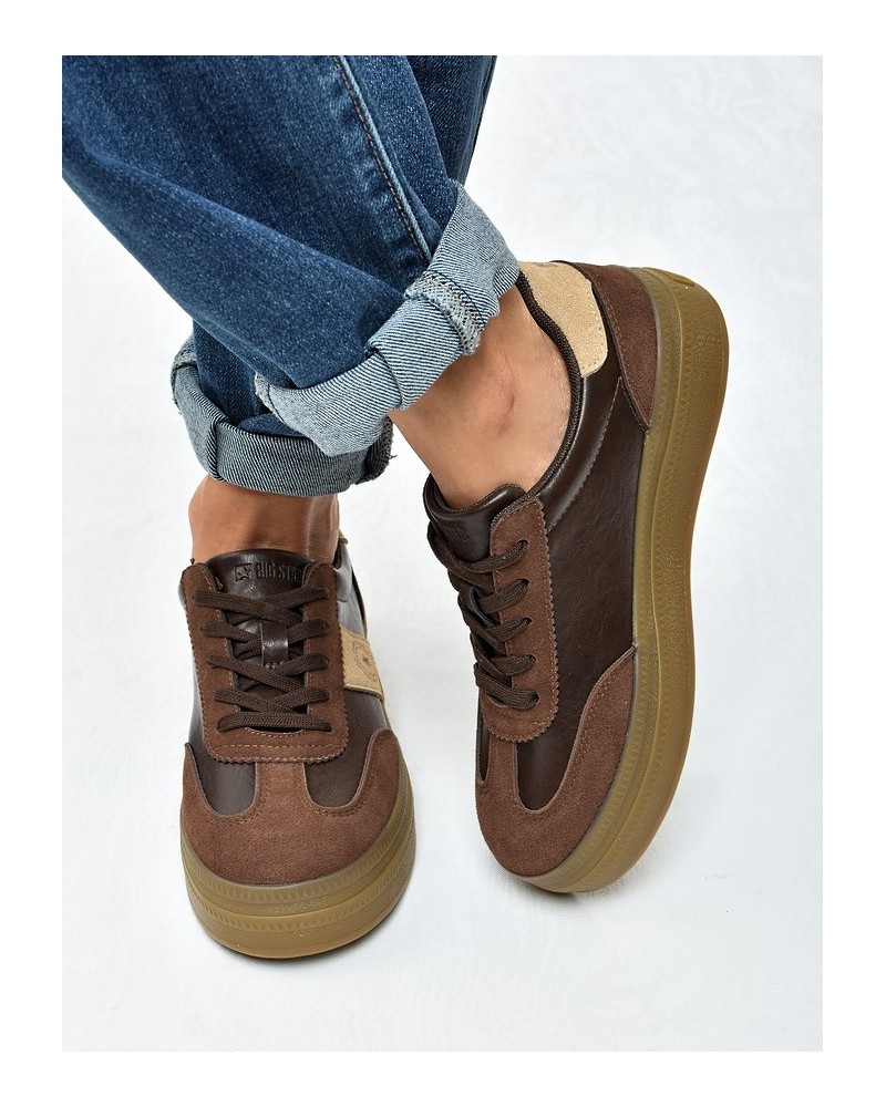 Sneakersy damskie Big Star UU274014 Brąz