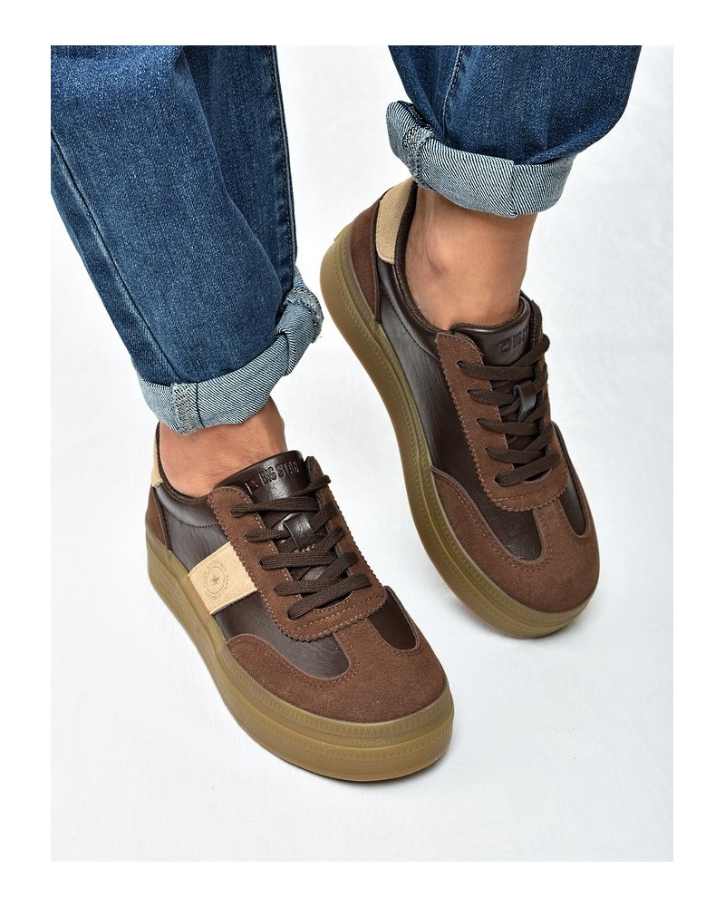 Sneakersy damskie Big Star UU274014 Brąz