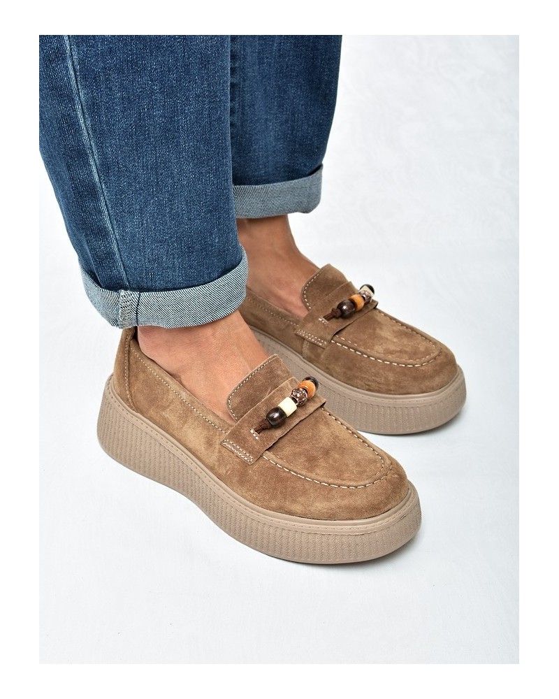 Mokasyny damskie Vinceza 79649 Camel