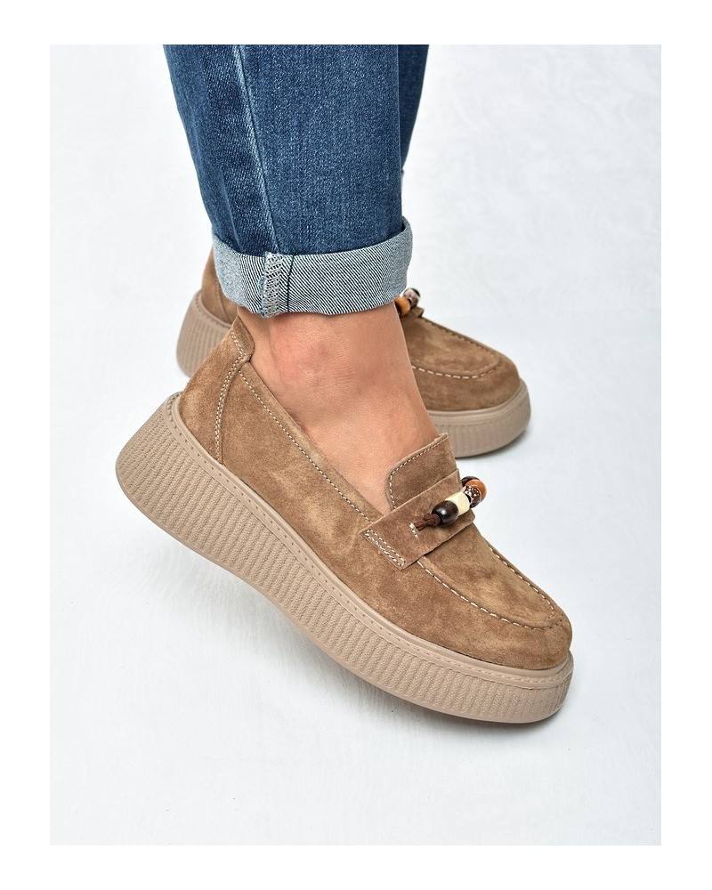 Mokasyny damskie Vinceza 79649 Camel