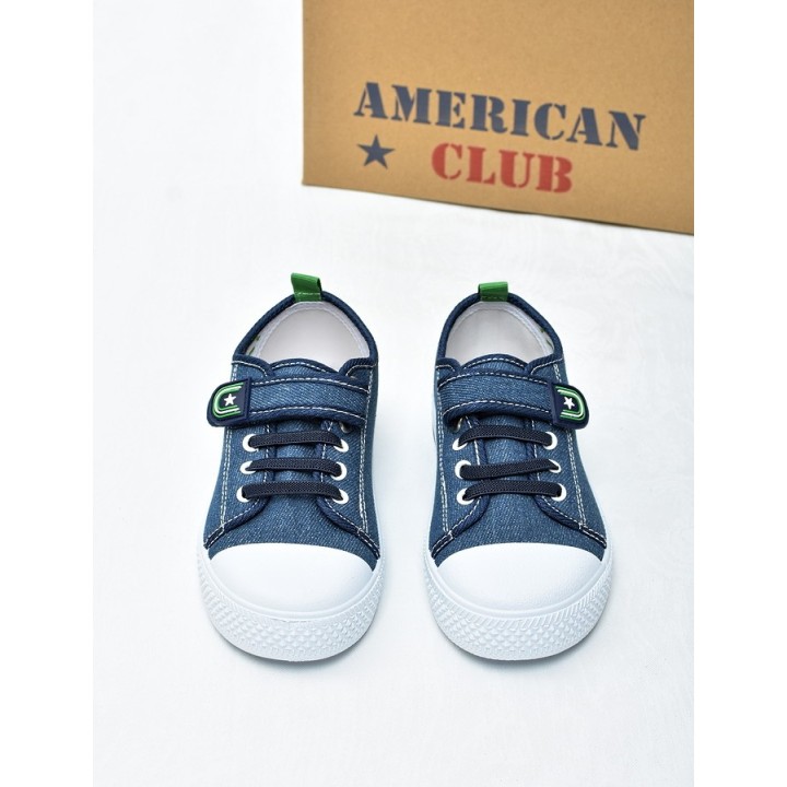Trampki dziecięce American TEN195 Granatowo-zielone