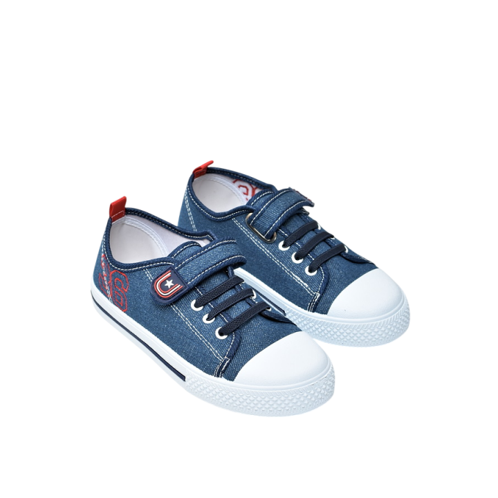 Trampki dzicięce American TEN195 Granatowo-czerwone