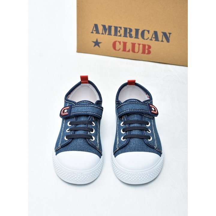 Trampki dzicięce American TEN195 Granatowo-czerwone
