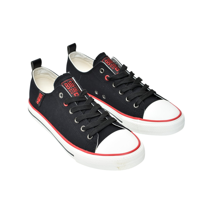 Trampki męskie Big Star JJ174061 Czarno-czerwone