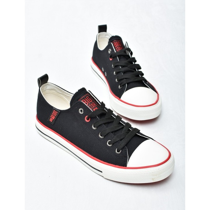 Trampki męskie Big Star JJ174061 Czarno-czerwone