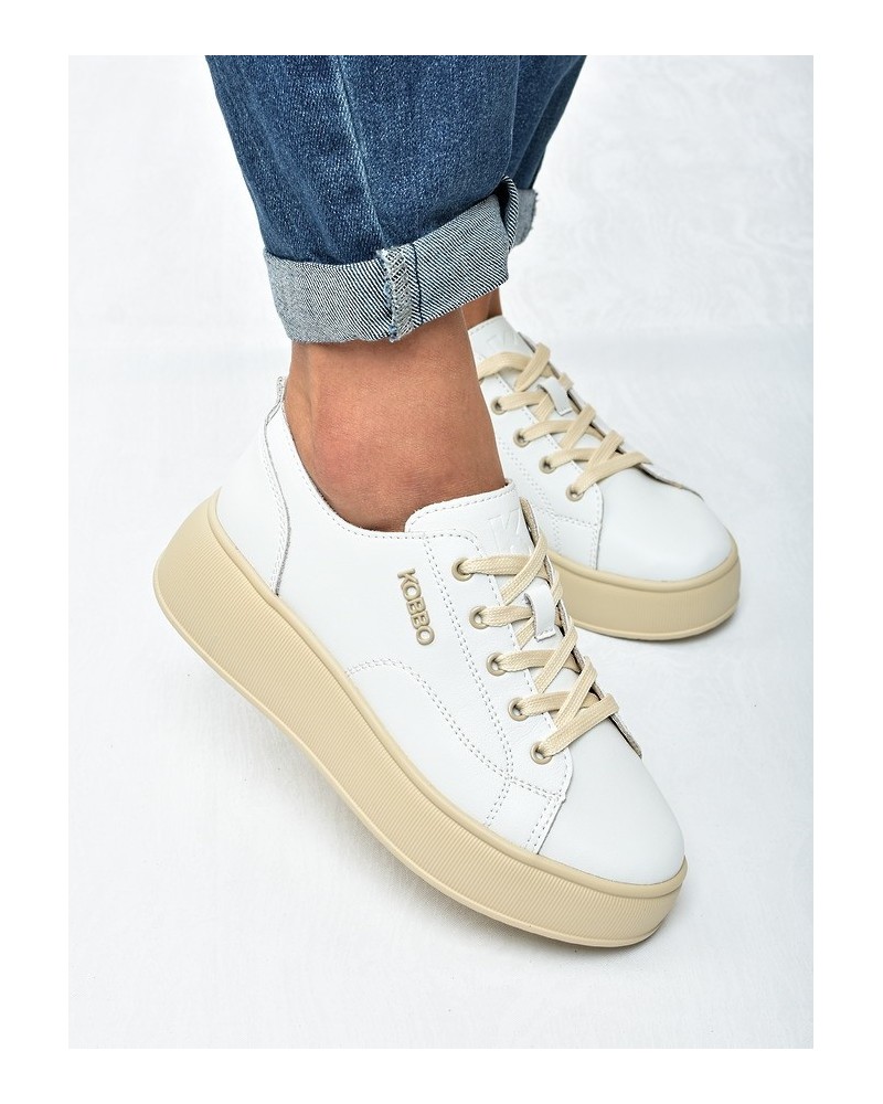 Sneakersy damskie KOBBO 41535 Białe