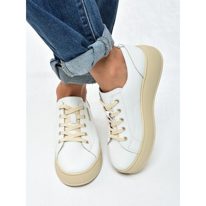Sneakersy damskie KOBBO 41535 Białe