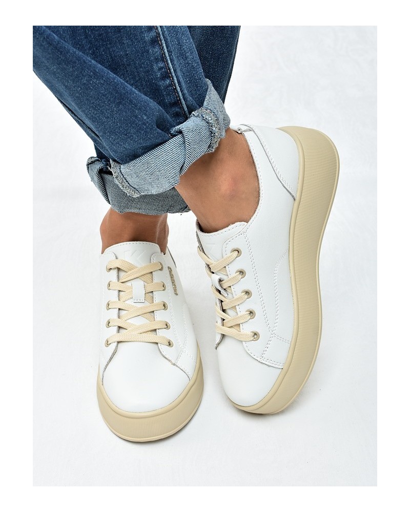 Sneakersy damskie KOBBO 41535 Białe
