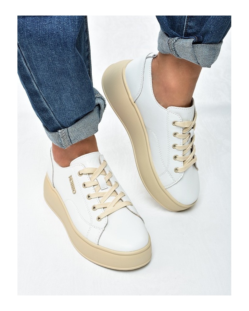 Sneakersy damskie KOBBO 41535 Białe