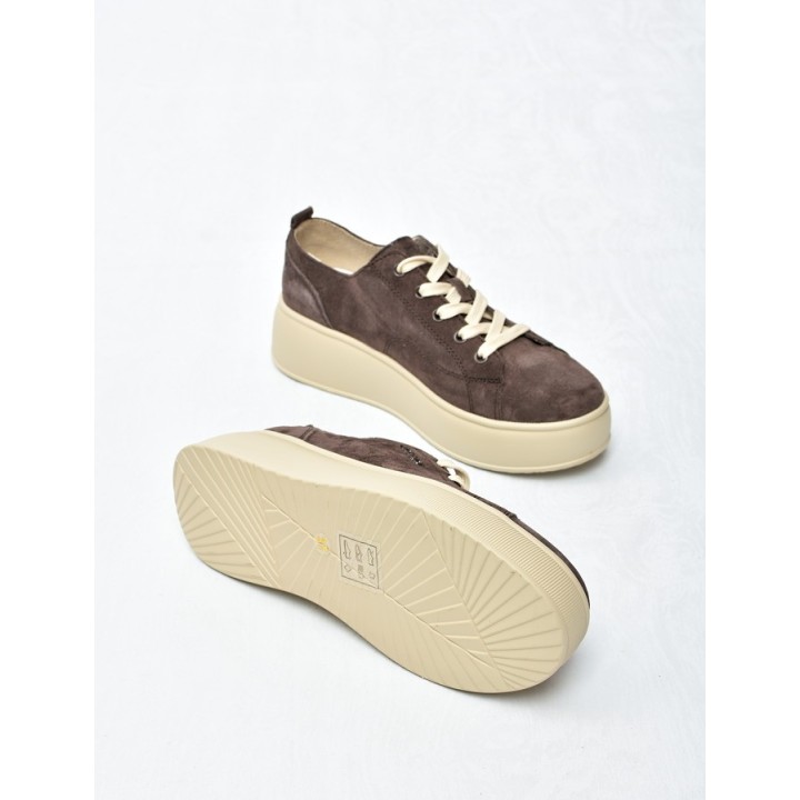 Sneakersy damskie KOBBO 41535 Brąz