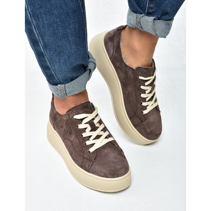 Sneakersy damskie KOBBO 41535 Brąz