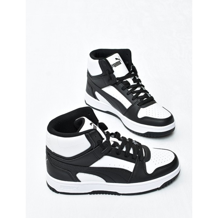 Obuwie młodzieżowe Puma 408800-01 Biało-czarne
