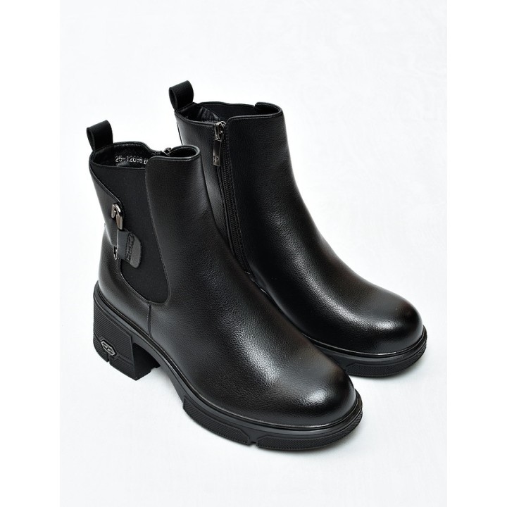 Botki damskie Potocki 12698 Czarne