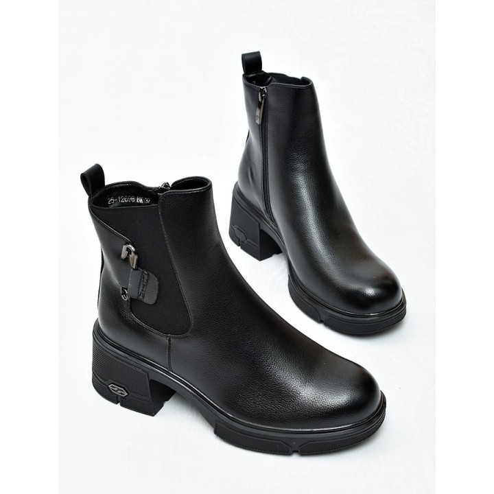 Botki damskie Potocki 12698 Czarne
