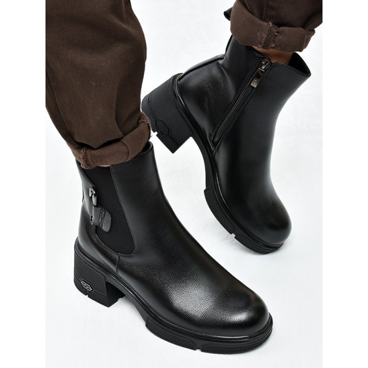 Botki damskie Potocki 12698 Czarne