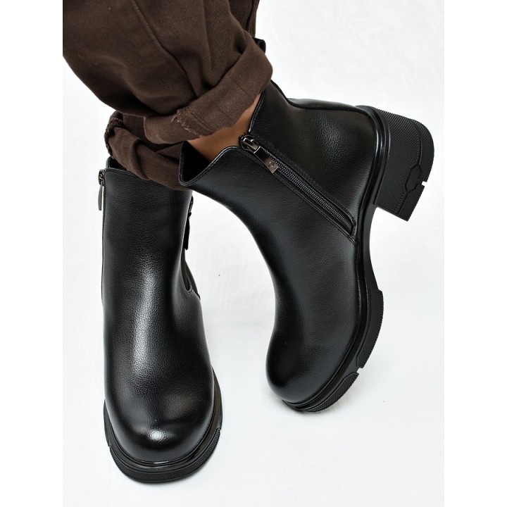 Botki damskie Potocki 12698 Czarne