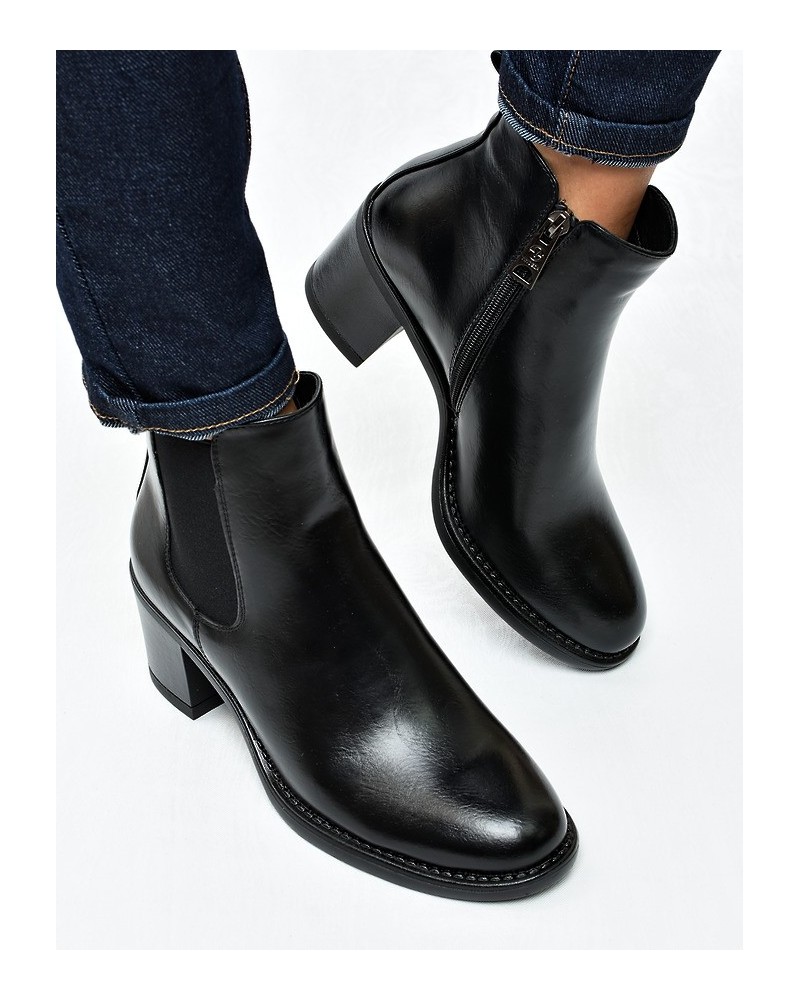 Botki damskie Vinceza 58651 Czarne