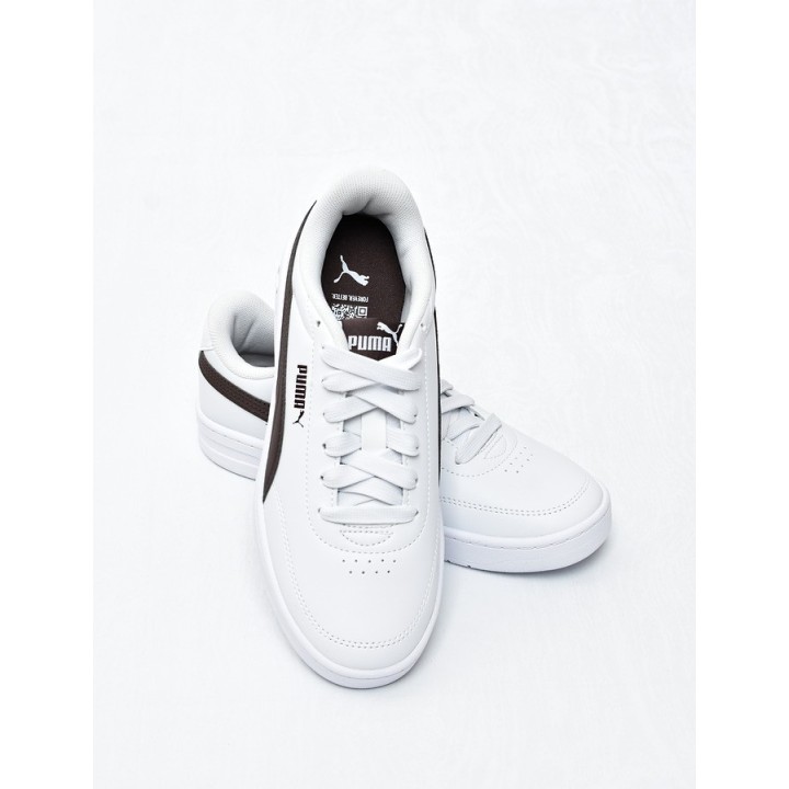 Obuwie młodzieżowe Puma 402223-21 Biały-Czekolada