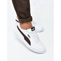 Obuwie młodzieżowe Puma 402223-21 Biały-Czekolada