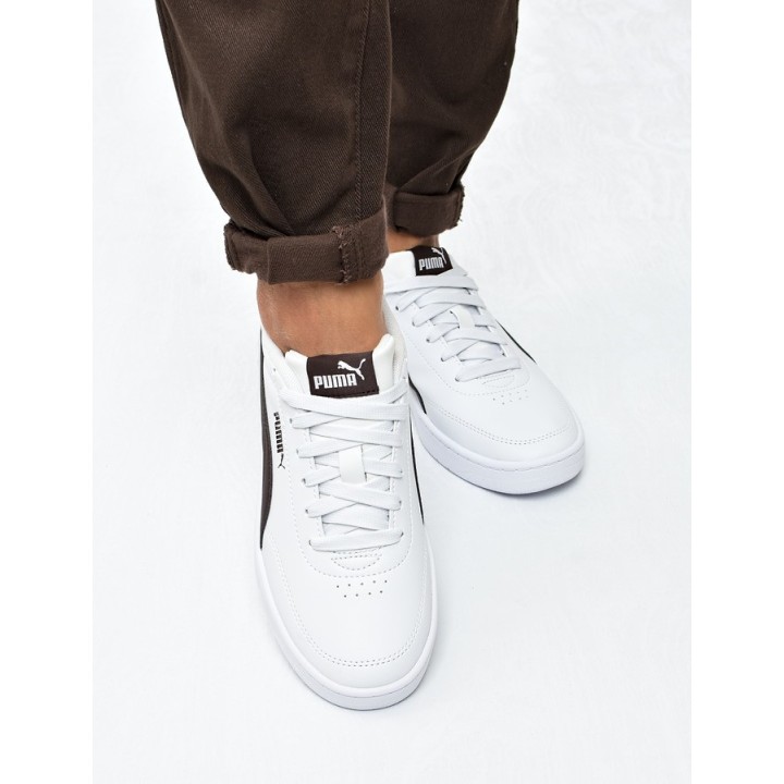 Obuwie młodzieżowe Puma 402223-21 Biały-Czekolada