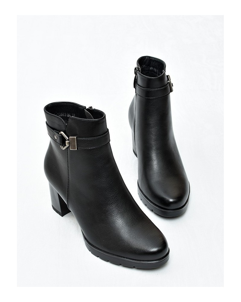 Botki damskie Potocki 12683 Czarne
