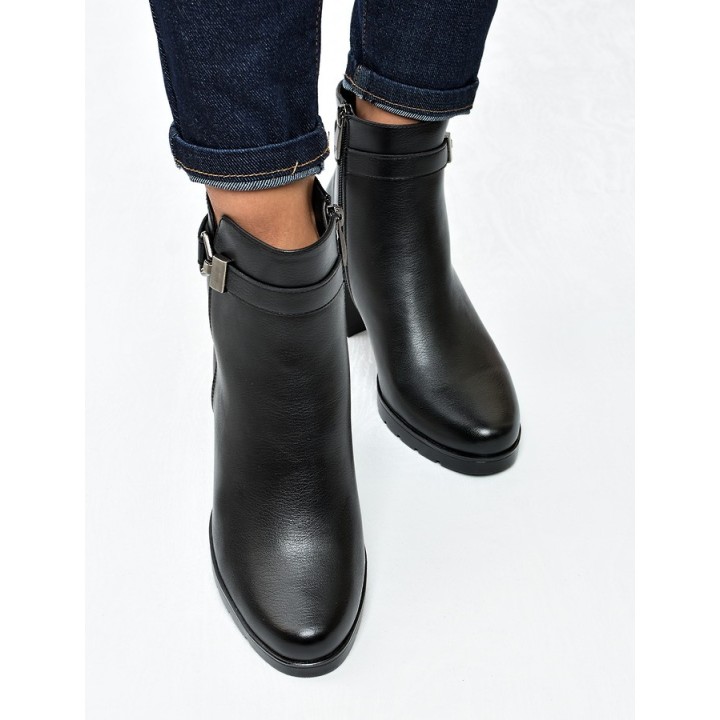 Botki damskie Potocki 12683 Czarne