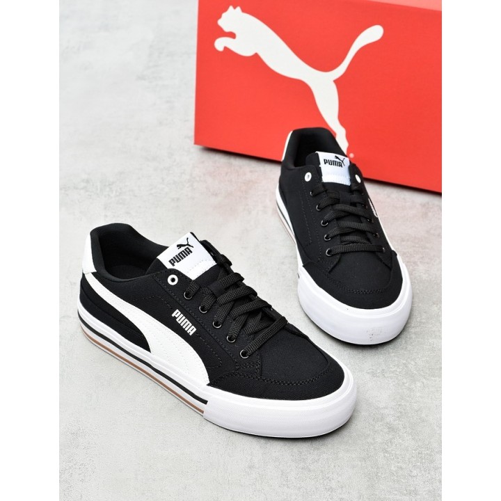 Obuwie młodzieżowe Puma 396353-03 Czarno-Białe