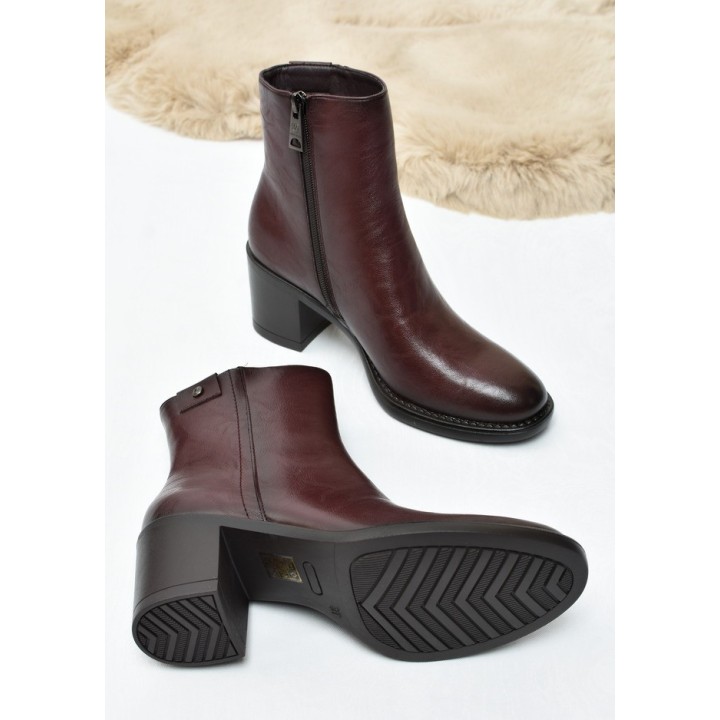 Botki damskie Vinceza 58655 Bordo