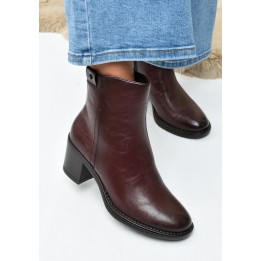 Botki damskie Vinceza 58655 Bordo