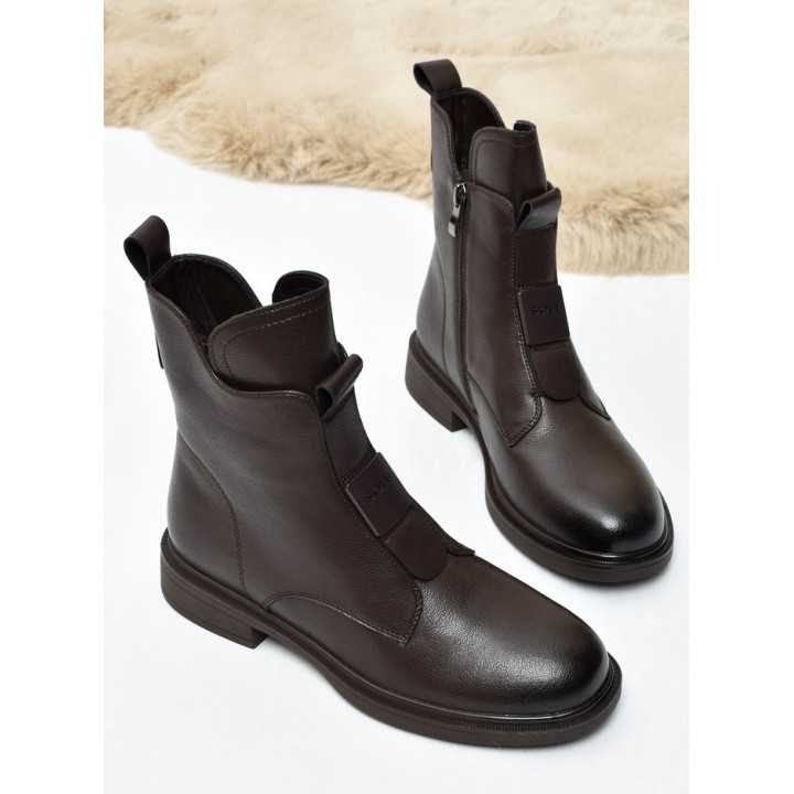Botki damskie SOLE 06 Coffe